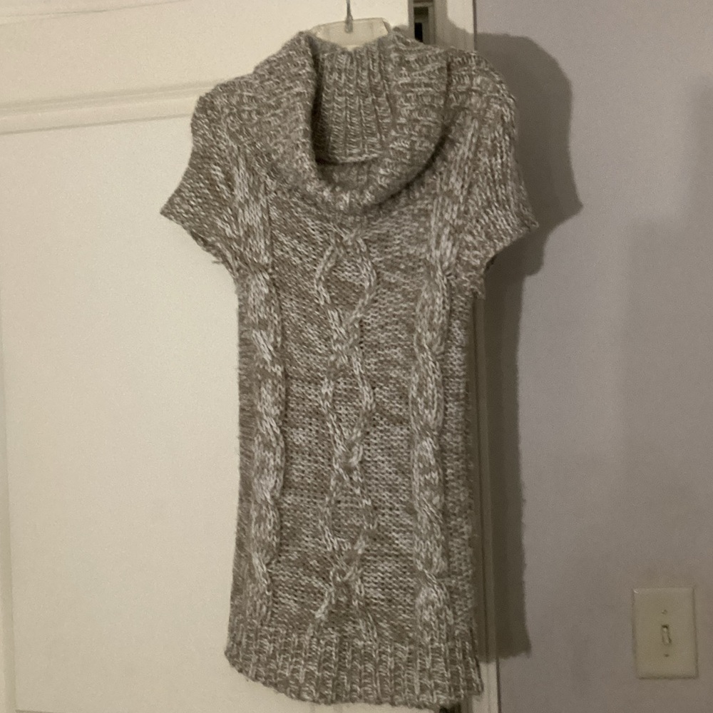 Maurices Heathered Gray Cowl Neck Sweater
